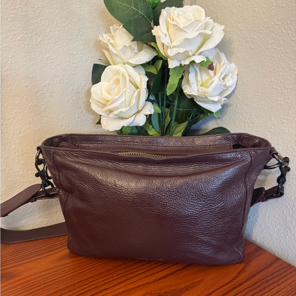 Rebecca Minkoff Brown Crossbody Bag with Pebbled Leather